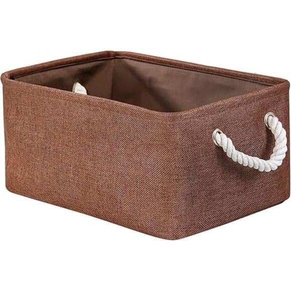 Storage Basket Fabric Storage Bin Shelf Basket Dog Toy Storage Basket - Picture 7 of 7